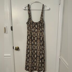 All In Favor Snake Print Mini Dress